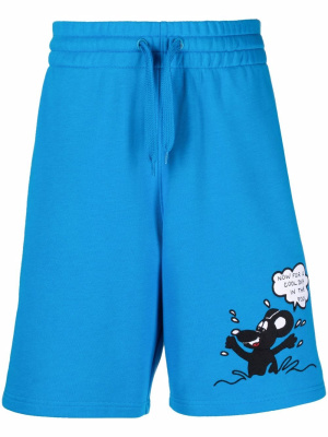 

Mouse animal-patch shorts, Moschino Mouse animal-patch shorts