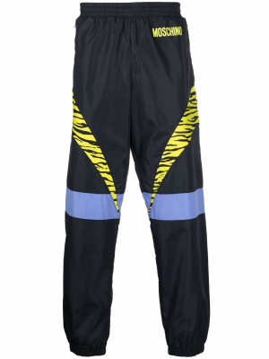 

Contrast-print track pants, Moschino Contrast-print track pants