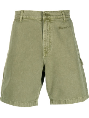 

Logo-embroidered chino shorts, Moschino Logo-embroidered chino shorts