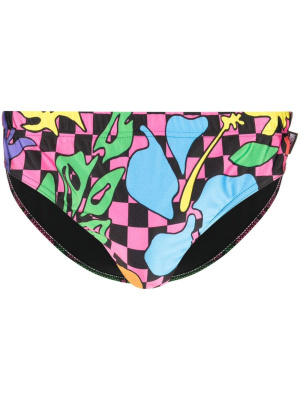 

Check-print swim briefs, Moschino Check-print swim briefs