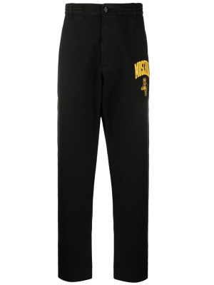 

Logo-print straight-leg trousers, Moschino Logo-print straight-leg trousers