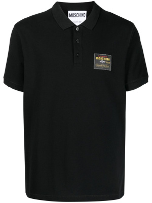 

Logo-patch cotton polo shirt, Moschino Logo-patch cotton polo shirt