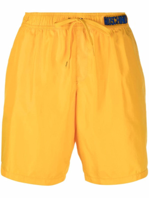 

Logo embroidered swim shorts, Moschino Logo embroidered swim shorts