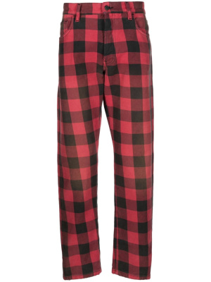 

Check-pattern tapered trousers, Moschino Check-pattern tapered trousers