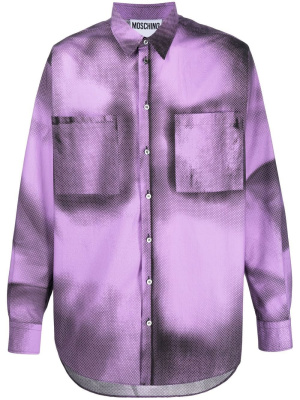 

Graphic-print button-up shirt, Moschino Graphic-print button-up shirt