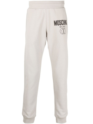 

Logo print tapered sweatpants, Moschino Logo print tapered sweatpants