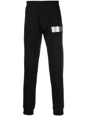

Logo-patch tapered sweatpants, Moschino Logo-patch tapered sweatpants