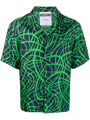 

Graphic-print short-sleeved shirt, Moschino Graphic-print short-sleeved shirt