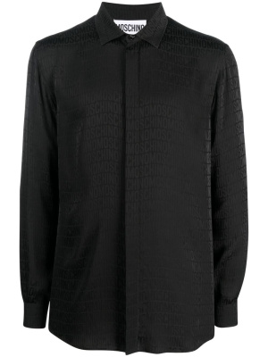 

All-over embroidered logo shirt, Moschino All-over embroidered logo shirt