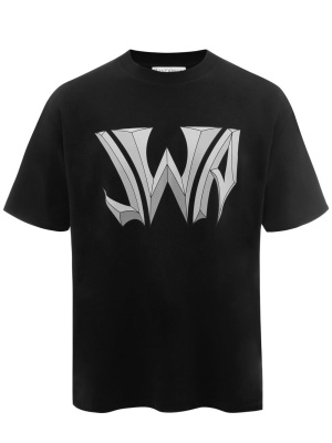 

Logo-print cotton T-shirt, JW Anderson Logo-print cotton T-shirt
