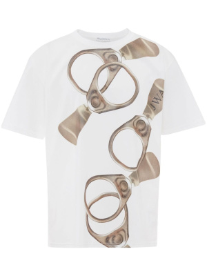 

Logo-print detail T-shirt, JW Anderson Logo-print detail T-shirt