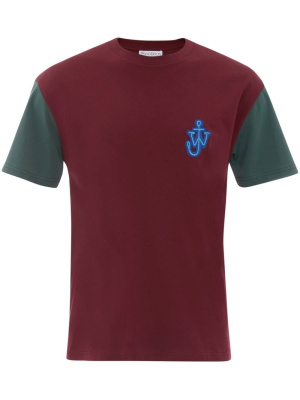 

Anchor-patch contrast-sleeves T-shirt, JW Anderson Anchor-patch contrast-sleeves T-shirt