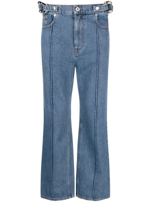 

Chain-link detailed straight-leg jeans, JW Anderson Chain-link detailed straight-leg jeans