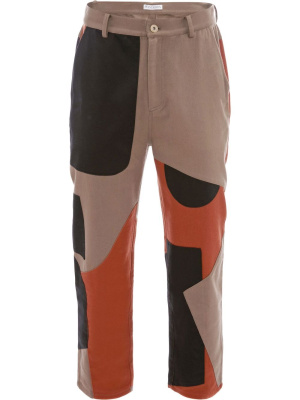 

Patchwork cotton trousers, JW Anderson Patchwork cotton trousers