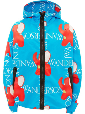 

Logo-print hooded jacket, JW Anderson Logo-print hooded jacket