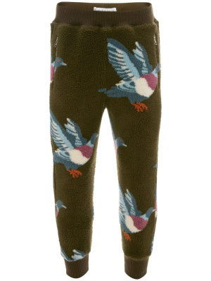 

Graphic-print fleece track pants, JW Anderson Graphic-print fleece track pants