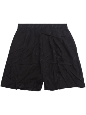 

Logo-print silk shorts, Balenciaga Logo-print silk shorts