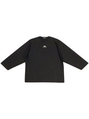 

Logo-print long-sleeve T-shirt, Balenciaga Logo-print long-sleeve T-shirt
