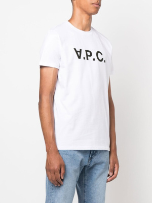 

Flock-logo short sleeved T-shirt, A.P.C. Flock-logo short sleeved T-shirt