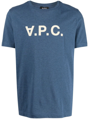 

V.P.C. flocked-logo T-shirt, A.P.C. V.P.C. flocked-logo T-shirt