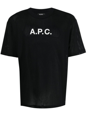 

Logo-print cotton T-shirt, A.P.C. Logo-print cotton T-shirt