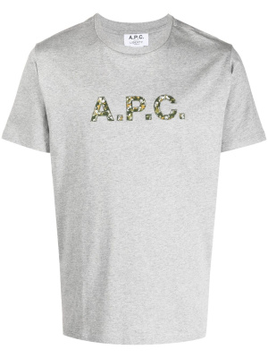 

Logo-print cotton T-shirt, A.P.C. Logo-print cotton T-shirt