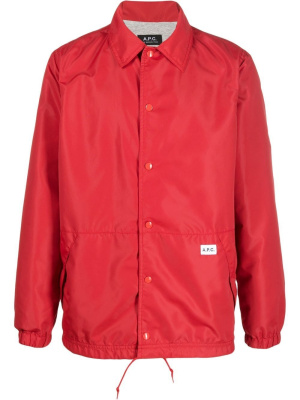 

Logo-patch shirt jacket, A.P.C. Logo-patch shirt jacket