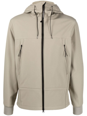 

Zip-up stretch-cotton hooded jacket, C.P. Company Zip-up stretch-cotton hooded jacket