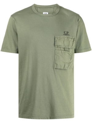 

Logo-print cargo-pocket T-shirt, C.P. Company Logo-print cargo-pocket T-shirt