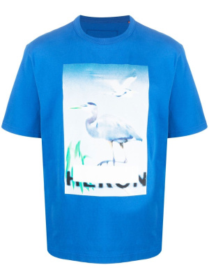 

Graphic-print crew-neck T-shirt, Heron Preston Graphic-print crew-neck T-shirt