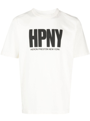 

Logo-print cotton T-shirt, Heron Preston Logo-print cotton T-shirt