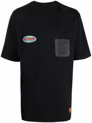 

Logo-print cotton T-shirt, Heron Preston Logo-print cotton T-shirt