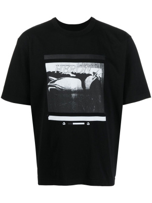 

Graphic logo-print T-shirt, Heron Preston Graphic logo-print T-shirt