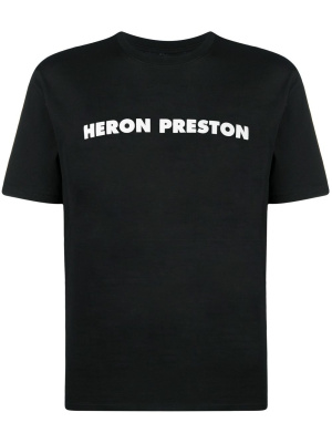 

Logo-print cotton T-shirt, Heron Preston Logo-print cotton T-shirt