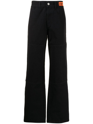 

Logo-patch straight-leg jeans, Heron Preston Logo-patch straight-leg jeans