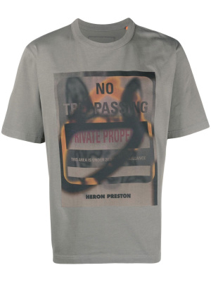 

Graphic-print cotton T-shirt, Heron Preston Graphic-print cotton T-shirt