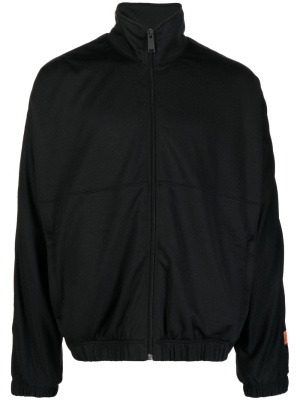

Logo-print strap zip-up jacket, Heron Preston Logo-print strap zip-up jacket