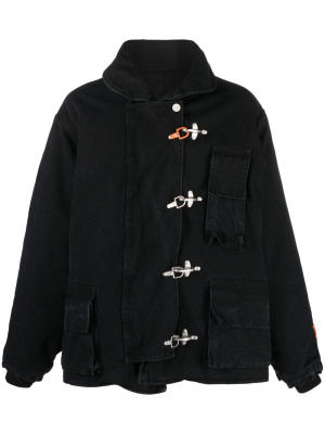 

Toggle-fastening canvas jacket, Heron Preston Toggle-fastening canvas jacket