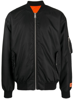 

Logo-patch bomber jacket, Heron Preston Logo-patch bomber jacket