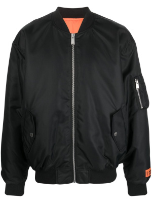 

Padlock-patch bomber jacket, Heron Preston Padlock-patch bomber jacket