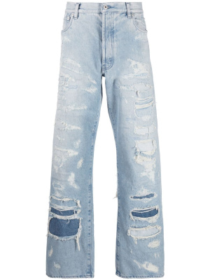 

Super Distressed 5-pocket jeans, Heron Preston Super Distressed 5-pocket jeans