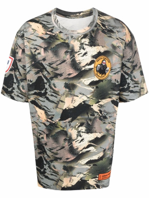

Camouflage-print cotton T-shirt, Heron Preston Camouflage-print cotton T-shirt