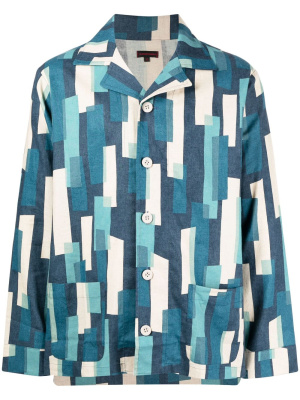 

Geometric-print button-up shirt, CLOT Geometric-print button-up shirt