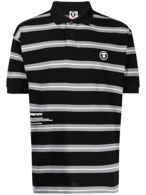 

Striped polo shirt, AAPE BY *A BATHING APE® Striped polo shirt