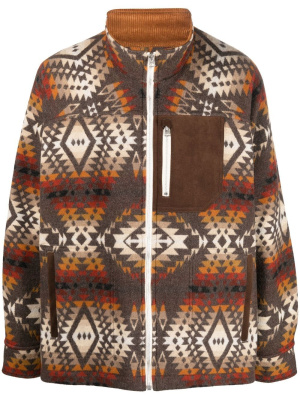 

Abstract-print wool jacket, Junya Watanabe MAN Abstract-print wool jacket