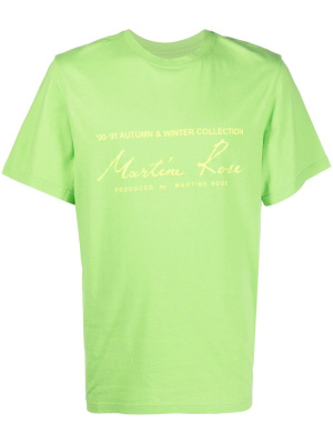 

Logo-print cotton T-shirt, Martine Rose Logo-print cotton T-shirt
