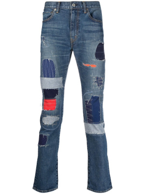 

Patchwork slim-fit jeans, Junya Watanabe MAN Patchwork slim-fit jeans