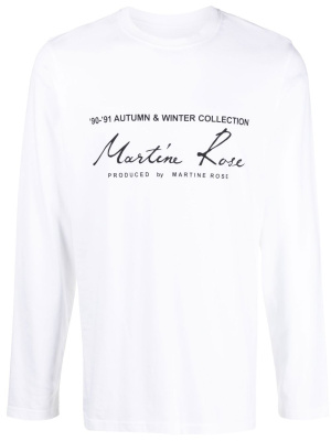 

Long-sleeve logo T-shirt, Martine Rose Long-sleeve logo T-shirt