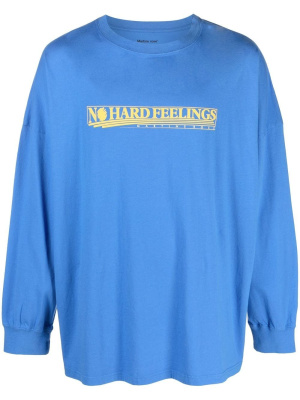 

Slogan print long-sleeve T-shirt, Martine Rose Slogan print long-sleeve T-shirt