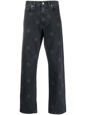 

Logo straight-leg jeans, Martine Rose Logo straight-leg jeans